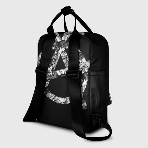 Женский рюкзак 3D с принтом Король и Шут + Анархия (спина), вид сзади #1