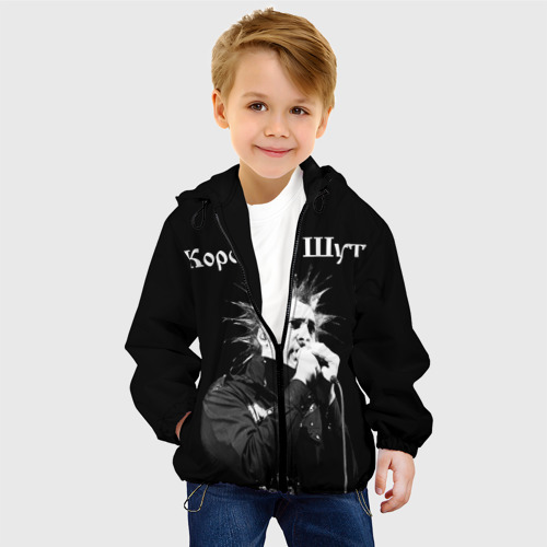 Детская куртка 3D Король и Шут + Анархия спина, цвет черный - фото 3