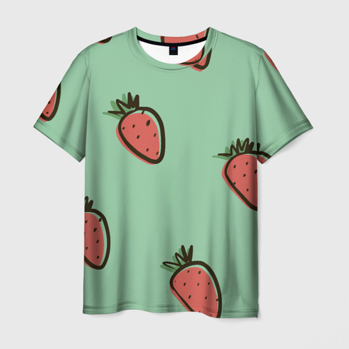 Мужская футболка 3D с принтом Морковный дождь, вид спереди #2