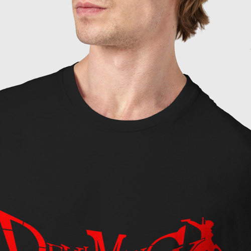 Мужская футболка хлопок Devil May Cry DMC, цвет черный - фото 6
