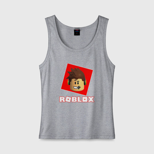 Женская майка хлопок Roblox designer, цвет меланж