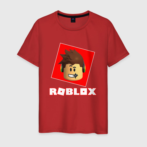 Мужская футболка хлопок Roblox designer, цвет красный