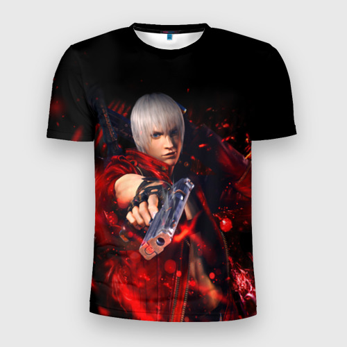 Мужская футболка 3D Slim DEVIL MAY CRY (DMC), цвет 3D печать