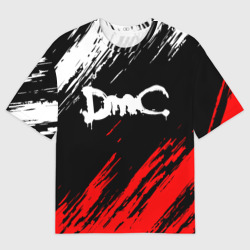 Женская футболка oversize 3D Devil May Cry DMC