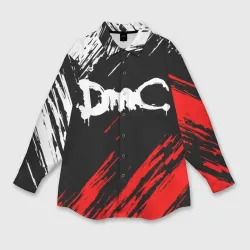 Женская рубашка oversize 3D Devil May Cry DMC