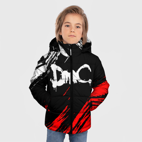 Зимняя куртка для мальчиков 3D Devil May Cry DMC, цвет светло-серый - фото 3
