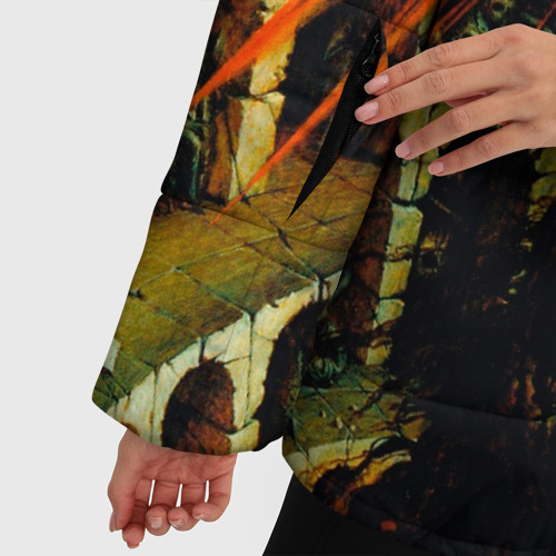 Женская зимняя куртка Oversize Ария, цвет черный - фото 6
