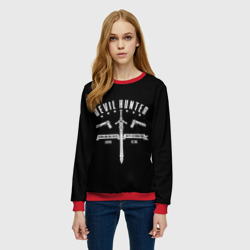 Женский свитшот 3D DMC - охотник на демонов - фото 2