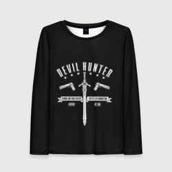 Женский лонгслив 3D DMC - охотник на демонов