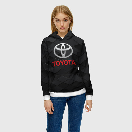 Женская толстовка 3D Toyota Тоёта, цвет 3D печать - фото 3