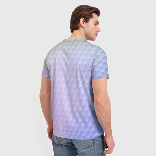Мужская футболка 3D с принтом TOYOTA | ТОЕТА, вид сзади #2