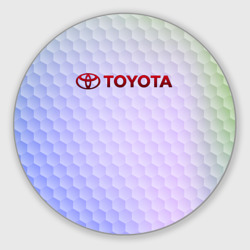 Круглый коврик для мышки Toyota Тоета