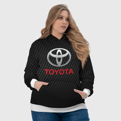 Женская толстовка 3D Toyota Тоёта, цвет 3D печать - фото 6