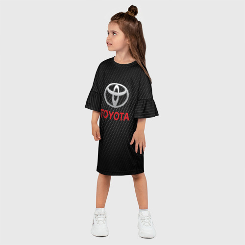 Детское платье 3D Toyota Тоёта, цвет 3D печать - фото 3