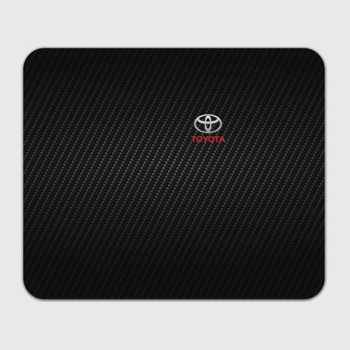 Прямоугольный коврик для мышки Toyota Тоёта карбон