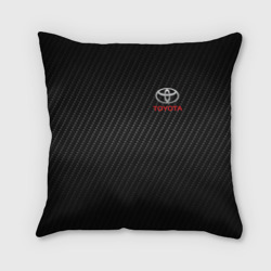Подушка 3D Toyota Тоёта карбон