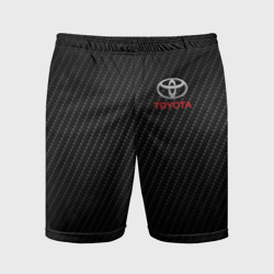 Мужские шорты спортивные Toyota Тоёта карбон