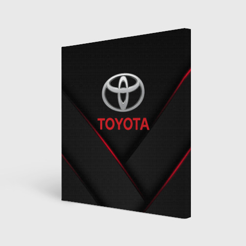 Холст квадратный Toyota Тоёта, цвет 3D печать