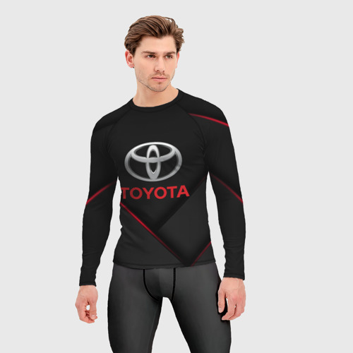 Мужской рашгард 3D Toyota Тоёта, цвет 3D печать - фото 3