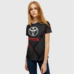 Женская футболка 3D Toyota Тоёта - фото 2