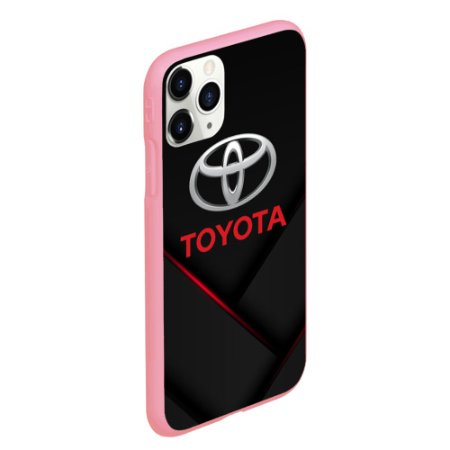 Чехол для iPhone 11 Pro Max матовый Toyota Тоёта, цвет баблгам - фото 3