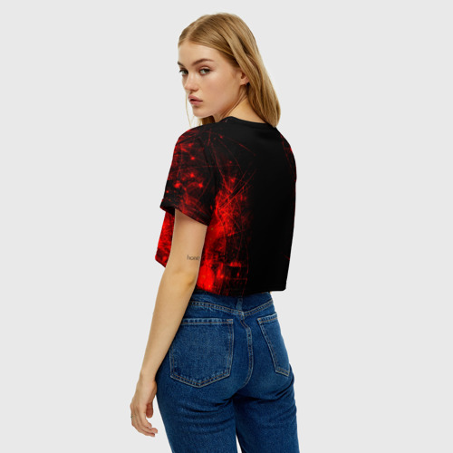 Женская футболка Crop-top 3D devil may cry, цвет 3D печать - фото 5