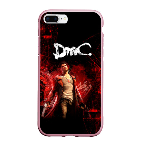 Чехол для iPhone 7Plus/8 Plus матовый devil may cry, цвет розовый