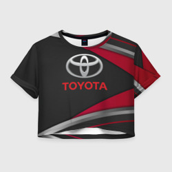 Женская футболка Crop-top 3D Toyota Тоёта