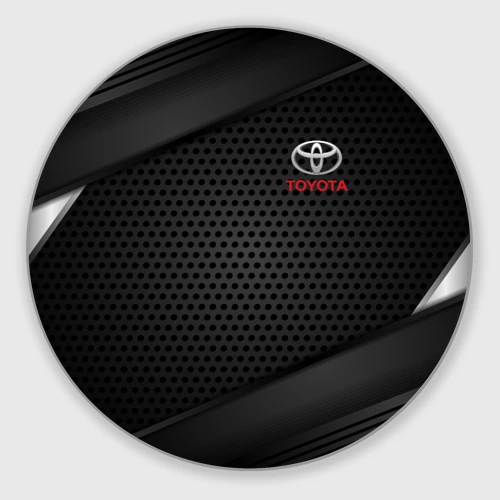 Круглый коврик для мышки Toyota Тоета