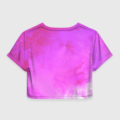Женская футболка Crop-top 3D Билли Айлиш, цвет 3D печать - фото 2
