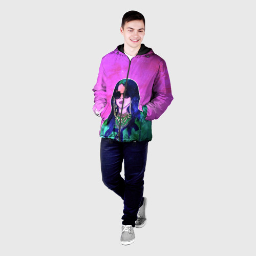 Мужская куртка 3D с принтом БИЛЛИ АЙЛИШ, фото на моделе #1