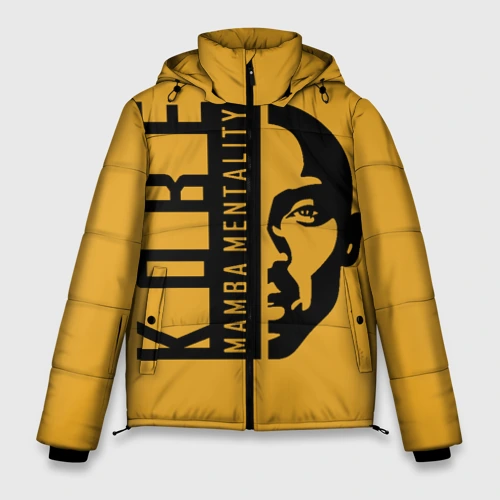 Мужская зимняя куртка 3D Kobe Mamba mentality