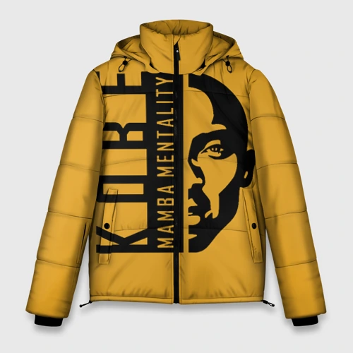 Мужская зимняя куртка 3D Kobe Mamba mentality
