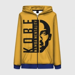 Женская толстовка 3D на молнии Kobe Mamba mentality