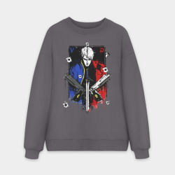 Мужской свитшот oversize без начеса хлопок DMC