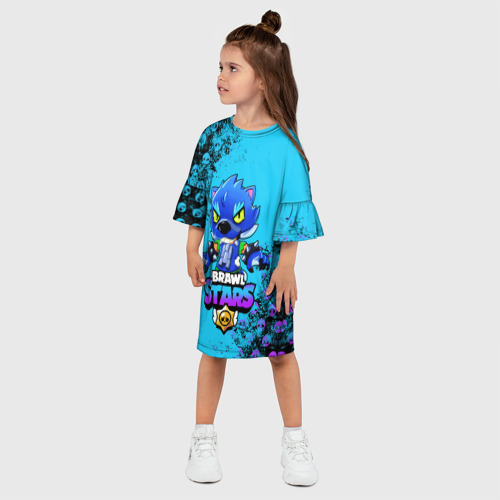 Детское платье 3D Brawl Stars LEON, цвет 3D печать - фото 3