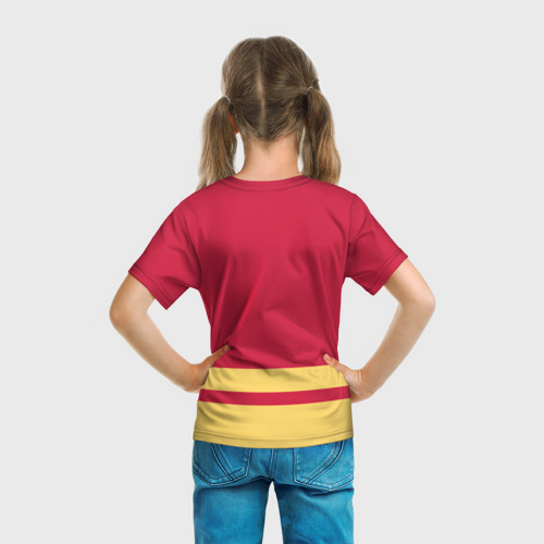 Детская футболка 3D Калгари Флэймз, цвет 3D печать - фото 6