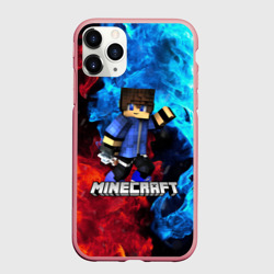 Чехол для iPhone 11 Pro Max матовый Minecraft Майнкрафт