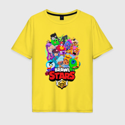 Мужская футболка хлопок Oversize Brawl Stars Бравл старс