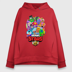 Женское худи Oversize хлопок Brawl Stars Бравл старс