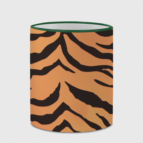 Кружка с полной запечаткой Тигриный камуфляж, цвет Кант зеленый - фото 4