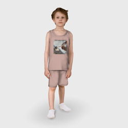 Детская пижама с шортами хлопок Сотворение Адама - фото 2