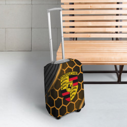 Чехол для чемодана 3D Большое лого Порше - фото 2
