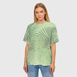 Женская футболка oversize 3D В джунгли - фото 2