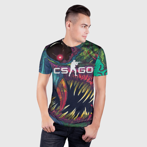 Мужская футболка 3D Slim CS GO - Hyper Beast | Cкоростной зверь - фото 3