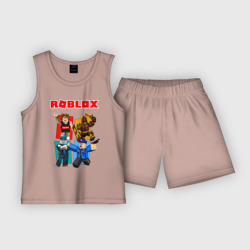 Детская пижама с шортами хлопок Roblox