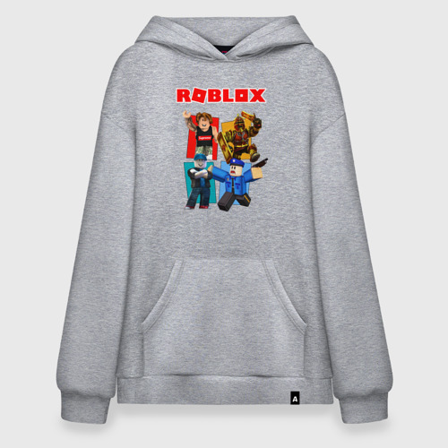 Худи SuperOversize хлопок Roblox, цвет меланж