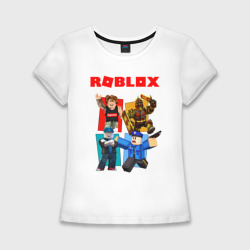 Женская футболка хлопок Slim Roblox