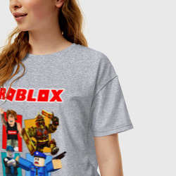 Женская футболка хлопок Oversize Roblox - фото 2