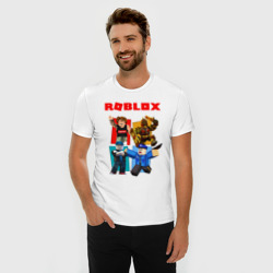 Мужская футболка хлопок Slim Roblox - фото 2